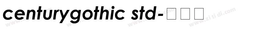 centurygothic std字体转换